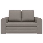 vidaXL Canapé-lit de sol 2-en-1 Taupe 148x71x83 cm Tissu