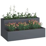 vidaXL Cache-pot de jardin Anthracite 100 x 60 x 45 cm