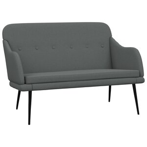 Banc banquette 110 x 76 x 80 cm tissu gris foncé 02_0010504