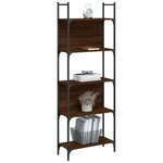vidaXL Bibliothèque à 5 niveaux chêne marron 60 5x24x166 5 cm