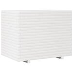 vidaXL Jardinière blanc 90x60x72 cm bois de pin massif