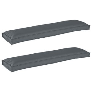 vidaXL Set de coussins de palette 2 Pièces Anthracite 150 x 40 x 8 cm