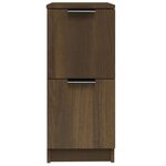 vidaXL Buffets 2 Pièces chêne marron 30x30x70 cm Bois d'ingénierie