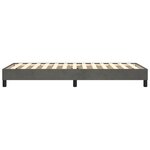 vidaXL Cadre de lit à ressorts gris foncé 80x200 cm velours