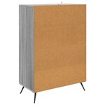 vidaXL Buffet Sonoma gris 66 x 34 5 x 95 cm Bois d'ingénierie