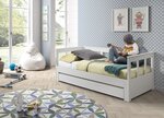 PINO Lit extensible Blanc + Lit gigogne