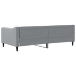 vidaXL Lit de repos gris clair 90x190 cm tissu