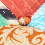 vidaXL Pouf 60x70x36 cm Patchwork Tissu