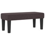 vidaXL Lit à ressorts avec matelas Marron foncé 80 x 200 cm tissu