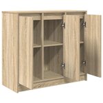 vidaXL Buffet chêne sonoma 85x34x76 cm bois d'ingénierie