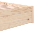 vidaXL Cadre de lit sans matelas bois massif 140x200 cm