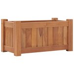 vidaXL Lit surélevé 50x25x25 cm Bois de teck solide