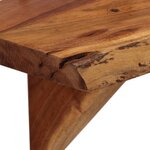 vidaXL Étagères murales 2 Pièces 110x20x18 cm bois massif d'acacia