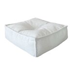 Petit Pouf enfant bouclé blanc