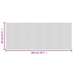 vidaXL Tapis rectangulaire marron foncé 80x200 cm bambou