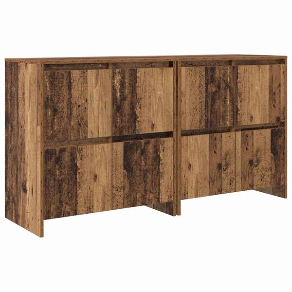 vidaXL Buffets 2 Pièces Bois ancien 70 x 41 x 75 cm Bois d'ingénierie