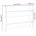 vidaXL Armoire à chaussures murale vieux bois bois d'ingénierie