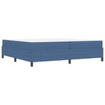 vidaXL Cadre de lit Bleu 200 x 200 cm Tissu en velours côtelé