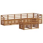 vidaXL Ensemble de canapés d'extérieur 8 pc Naturel Polyester