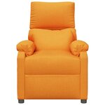 vidaXL Fauteuil de massage Jaune Tissu
