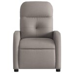 vidaXL Fauteuil inclinable Taupe Tissu