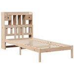 vidaXL Lit bibliothèque sans matelas 90x190 cm bois de pin massif