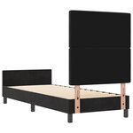 Cadre de lit vidaXL Noir 80x200 cm Velours