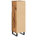 vidaXL Armoire de salle de bain vieux bois 30x30x100cm bois ingénierie