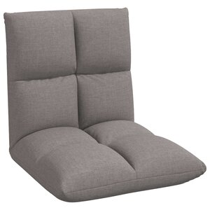 vidaXL Fauteuil de sol ajustable Taupe Tissu
