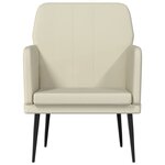 vidaXL Fauteuil Crème 61x78x80 cm Similicuir