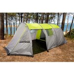 SURPASS - Tente de camping tunnel - 5 personnes - Vert & Gris