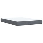 vidaXL Sommier à lattes de lit et matelas Gris foncé 140x200cm Velours