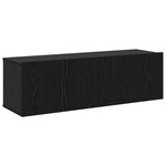 vidaXL Ensemble de Meubles TV 4 Pièces Mural Chêne Noir Bois Ingénierie