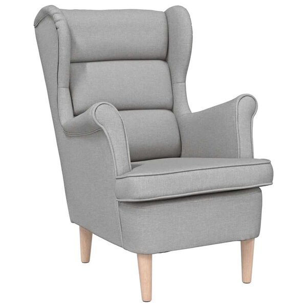 vidaXL Fauteuil gris nuage 74x84x100 cm tissu