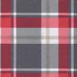 vidaXL Coussin rond motif à carreaux rouge Ø 60 x11 cm tissu oxford