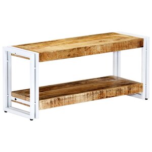 vidaXL Meuble TV 90x30x40 cm Bois massif de manguier