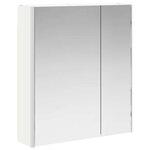 vidaXL Armoire Miroir de Salle de Bain Blanc 63 5 x 15 5 x 70 cm