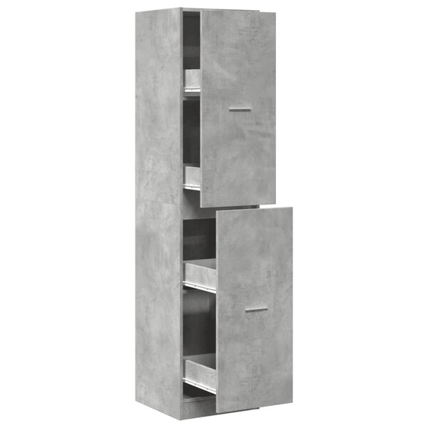 vidaXL Armoire d'apothicaire gris béton 40x41x174 5 cm bois ingénierie