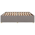 vidaXL Cadre de lit sans matelas taupe 200x200 cm tissu