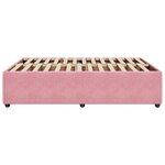 vidaXL Cadre de lit sans matelas rose 160x200 cm velours