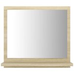 vidaXL Miroir salle de bain chêne sonoma 40x10 5x37cm Bois ingénierie