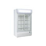 Armoire à boisson professionnelle réfrigérée vitrée 1000 l - 6 55 kw/24h - cool head - r290 - acier210001200vitrée/coulissante x730