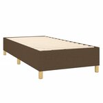 vidaXL Sommier à lattes de lit avec matelas Marron foncé 90x200 cm