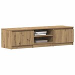 vidaXL Meuble TV chêne artisanal 140x40x36 cm bois d'ingénierie