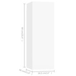 vidaXL Ensemble de meuble TV 9 Pièces Blanc Bois d'ingénierie