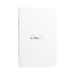 Rhodia - Cahier piqué noir, 7,5 x 12 cm, 5x5, 48 pages non microperforées