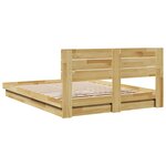 vidaXL Cadre de lit avec tête de lit sans matelas 160 x 200 cm