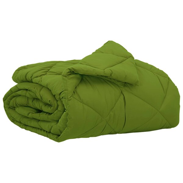 vidaXL Duvet d'été simple Vert 220 x 140 cm Microfibre