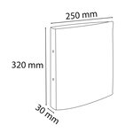 Classeur 2 anneaux 20 mm polypropylène Chromaline - A4, couleurs aléatoires EXACOMPTA