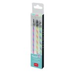 Legami TWP0001 - Set de 3 Stylos à Encre Gel Multicolore - Twist